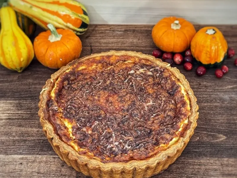 Ham and Gruyère Quiche - Whole